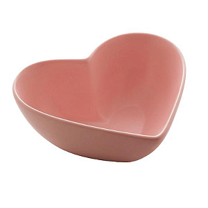 Coração Decorativo de Cerâmica HEART Rosa 14x13x5cm