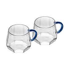 Cj 2 Canecas de Vidro Boross c/ Alça 220ml