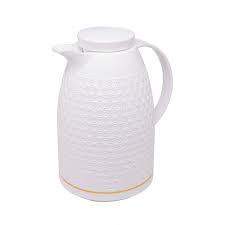 Garrafa Térmica de Plást RENDA Branca 1l