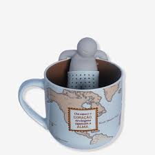 CANECA 350ML C/INFUSOR P/ CHA VIAGEM