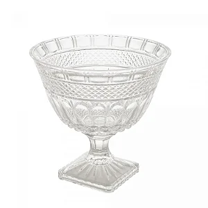 Centro de Mesa c/ Pé  de Cristal BRANDON 26x25,5cm