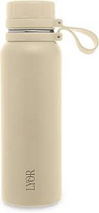 Garrafa Térmica EXPLORER 650ml Bege Aço Inox