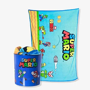 Kit Balde + Manta  SUPER MARIO