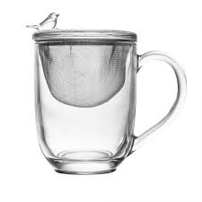 Caneca c/ Tampa e Filtro BIRD 350ml Cristal