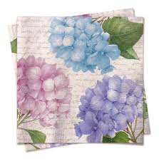 Guardanapo de Papel Páscoa Hortências 32,5x32,5cm