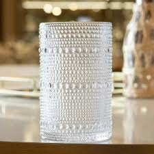 Cj 6 Copos Alto DOTS com Fio de Ouro 420ml Vidro