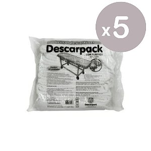 Descarpack Lençol Descartável com Elástico 0,9x2m com 10un -  Kit 5 un