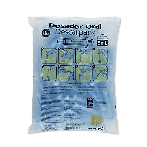 Descarpack Dosador Oral 5ml Pacote com 100 un.