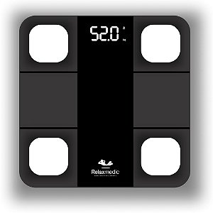 RelaxMedic balança Digital Corporal Bioimpedância Bluetooth