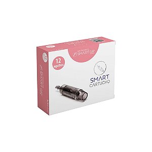 Smart GR Cartucho Derma Pen Preto 12 Agulhas - Kit com 10 unidades