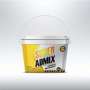 Super Admix  - Super Plastificante - Anti Fissuras - 0,5kg Rende 10 Sacos Cimento