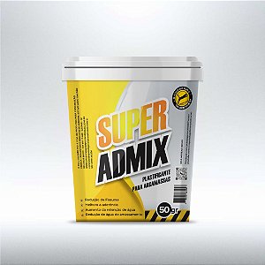 Super Admix  - Super Plastificante - Anti Fissuras - 10 unidade 50gr