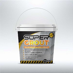 Super Grout - Aditivo Concreto - 10kg Rende 200 Sacos Cimento