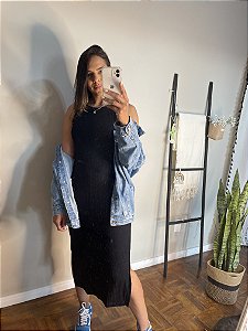 Jaqueta jeans pérolas