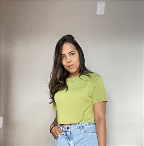 Blusa mc tricot verde