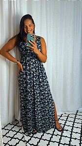 Vestido longo flores