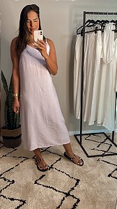 Vestido midi lavandinha