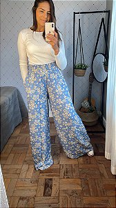 Calça jardim florido