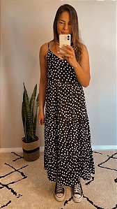 Vestido camadas poá