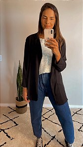 Blazer leve preto