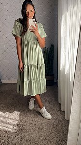 Vestido Paloma verde menta