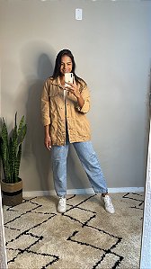 Jaqueta jeans camel