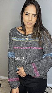 Tricot Mari Cinza