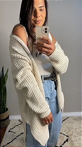 Max cardigan Sofia areia