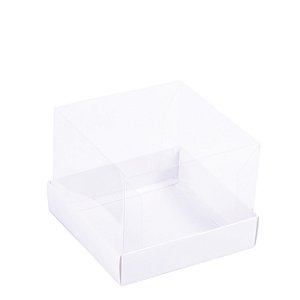 Caixa mini bolo com 10 unidades - branca