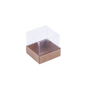 Caixa mini bolo 5x5x5 com 10 unidades - kraft