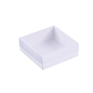 Caixa de presente 8x8x3cm - branca