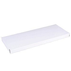 Caixa de presente p/ gravata 34x13x2cm - branca