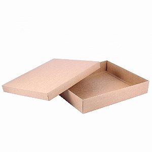 Caixa tampa e base 32,5x28x5,5cm - kraft