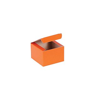 Caixa de presente 5,9x5,9x4cm - laranja