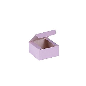 Caixa de presente 6x6x3cm - lilás