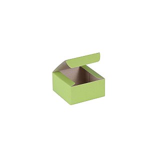 Caixa de presente 6x6x3cm - verde