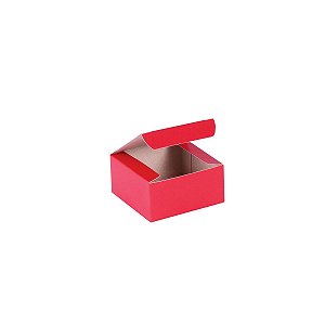 Caixa de presente 6x6x3cm - vermelha