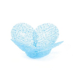 Forminhas para doces Tela Flor cx c/50UN - azul bebê