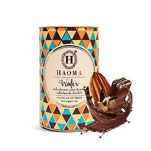 Wafer Recheado com Creme de Avelã e Chocolate - Haoma