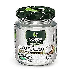 Óleo de Coco Orgânico Sem Sabor Copra - 200ml