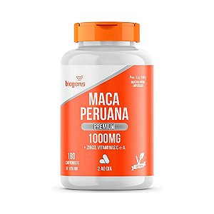Maca Peruana Premium 1000mg + Vit C + Zinco Biogens - 180 caps