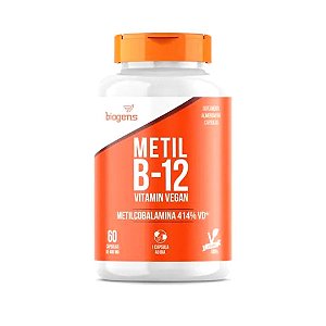 Vitamina B-12 Vegan Vitamin Metilcobalamina 414%VD, Biogens - 60 caps