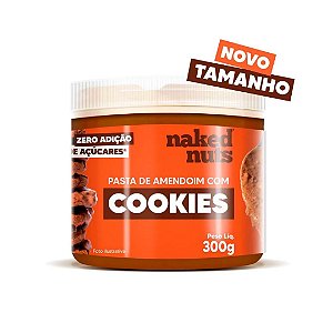 Pasta de Amendoim com Cookies de Chocolate Zero Açúcar Naked Nuts - 300g