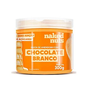Pasta de Amendoim com Chocolate Branco Zero Açúcar Naked Nuts - 300g