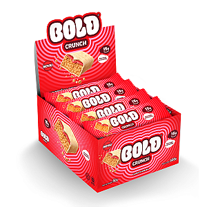 Bold Crunch Morango e Chantilly Bold Snacks - Caixa 12 unidades