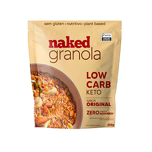 Granola Keto Low Carb Sem Açúcar Tradicional Naked Nuts 250g