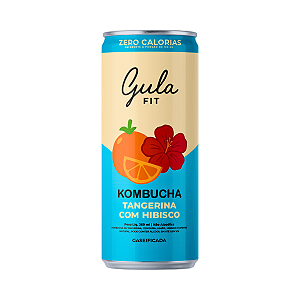 Lata Kombucha Tangerina com Hibisco Gula Fit - 269ml
