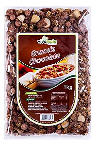 Granola 1kg Premium de Chocolate - Vivamais Alimentos