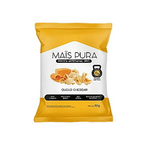 Pipoca Artesanal Queijo Cheddar Mais Pura PRO - 30g