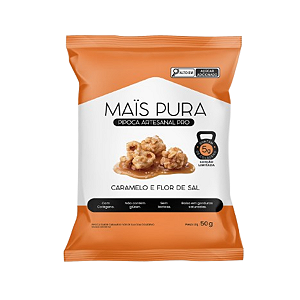Pipoca Artesanal Caramelo e Flor de Sal PRO - 50g